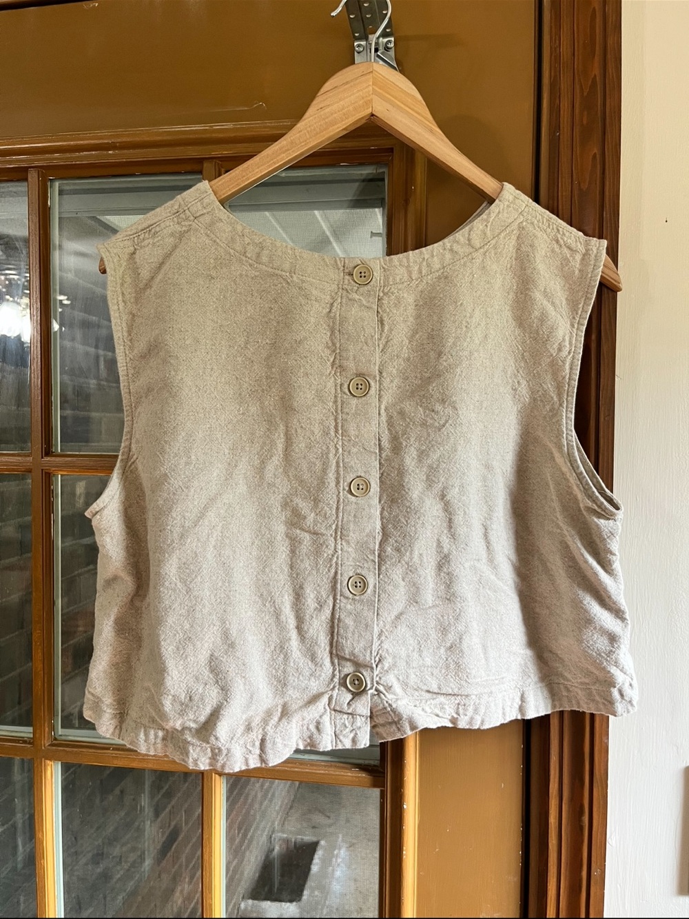 a new day Neutral Taupe Sleeveless Crop Tank Top - Picture 2 of 3